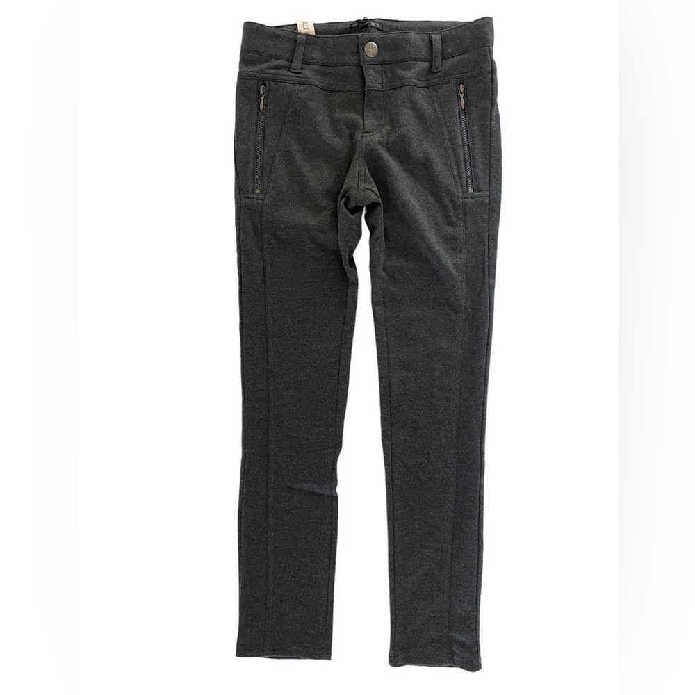 IKKS Girls Slim Fit Trouser Pants Charcoal Gray NWT